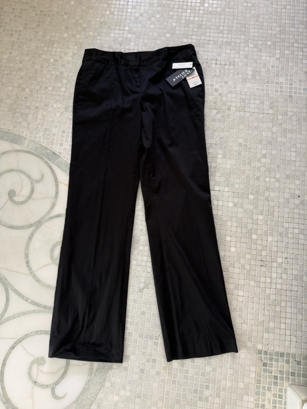 Atelier&Live Women's Black Straight-Leg Trousers